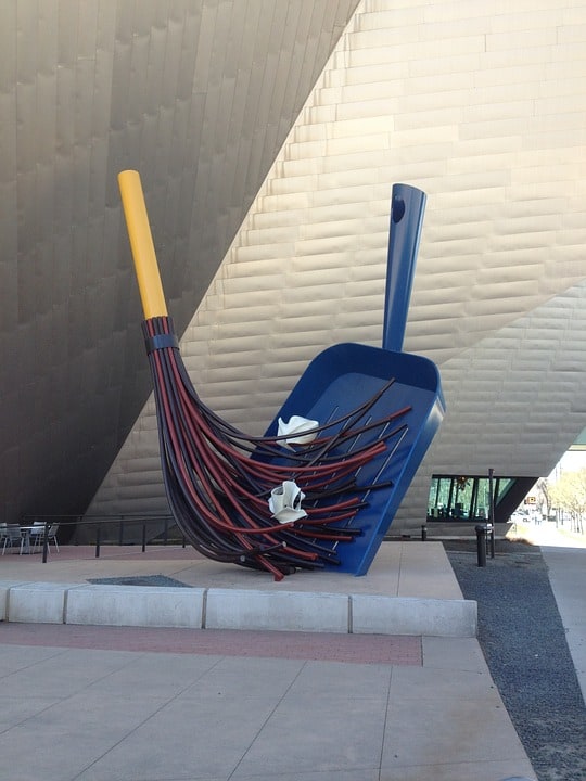 Public art - dust pan